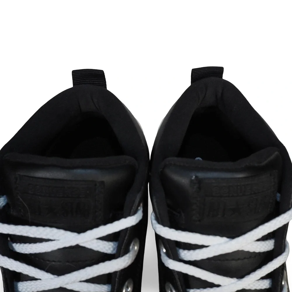 Converse Chuck Taylor All Star Street Youth 2 Black Leather Sneakers 663835C 2